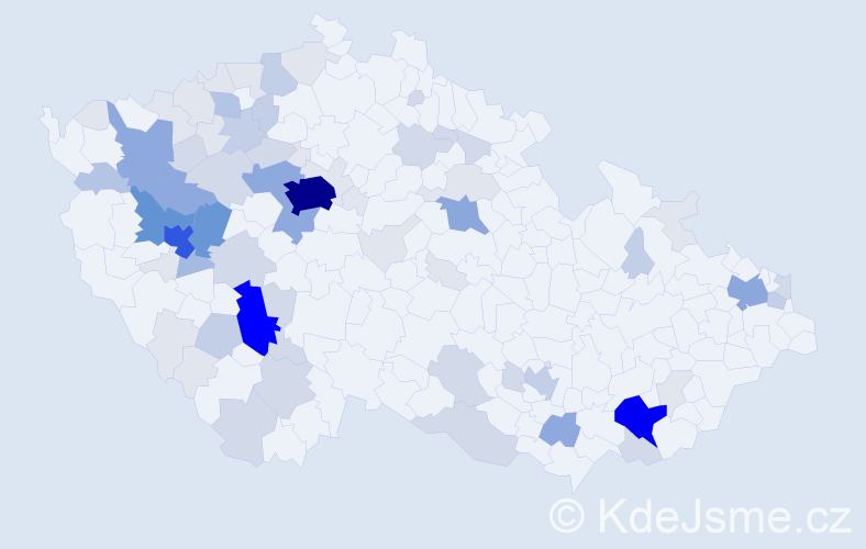 Příjmení: 'Lopata', počet výskytů 261 v celé ČR