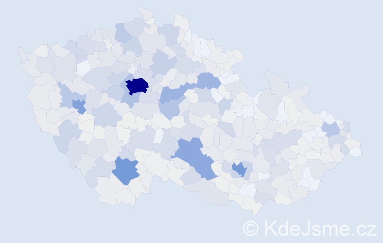 Příjmení: 'Trnková', počet výskytů 3016 v celé ČR