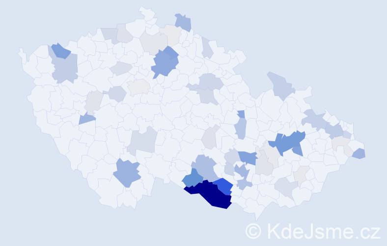 Příjmení: 'Mahr', počet výskytů 199 v celé ČR
