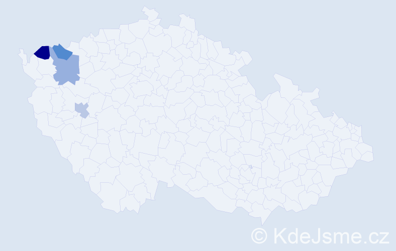 Příjmení: 'Blazicová', počet výskytů 4 v celé ČR
