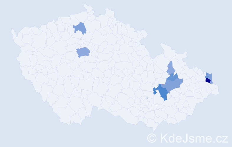 Příjmení: 'Ociepka', počet výskytů 28 v celé ČR