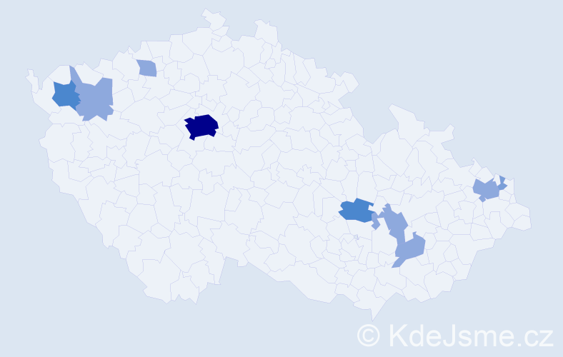 Příjmení: 'Halamásek', počet výskytů 20 v celé ČR