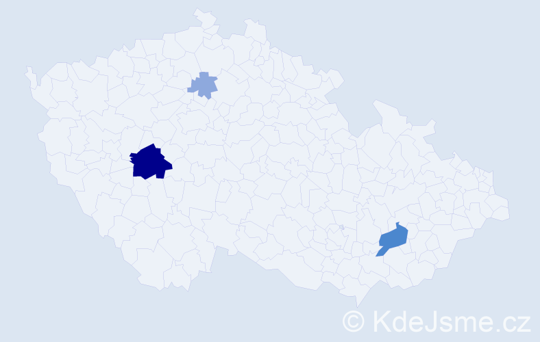 Příjmení: 'Toboličová', počet výskytů 11 v celé ČR