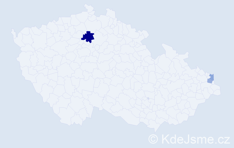 Příjmení: 'Gabryszová', počet výskytů 5 v celé ČR