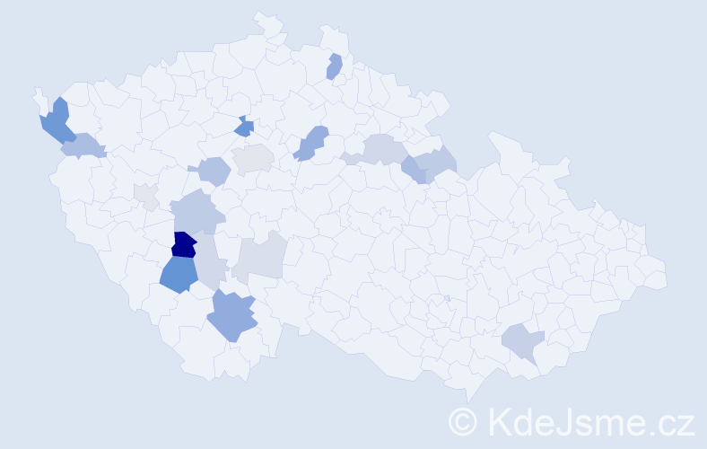 Příjmení: 'Mls', počet výskytů 47 v celé ČR