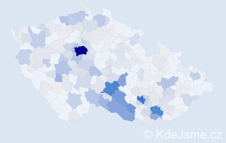 Příjmení: 'Chvátal', počet výskytů 992 v celé ČR