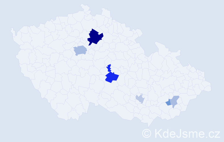 Příjmení: 'Niklfeldová', počet výskytů 22 v celé ČR