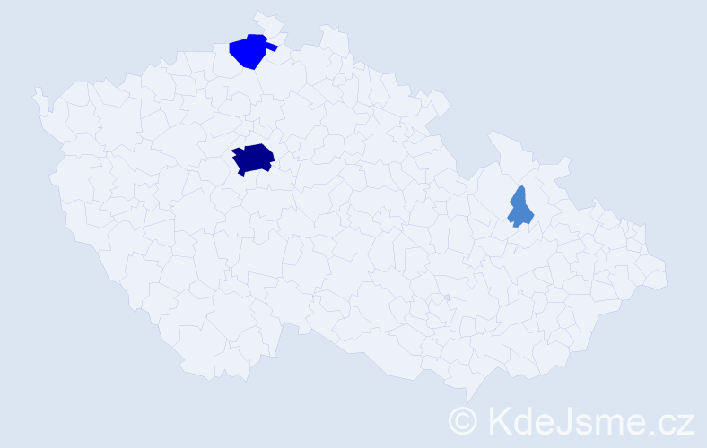 Příjmení: 'Mitrušková', počet výskytů 6 v celé ČR