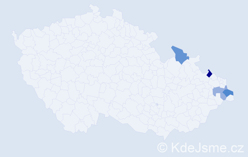 Příjmení: 'Krella', počet výskytů 16 v celé ČR