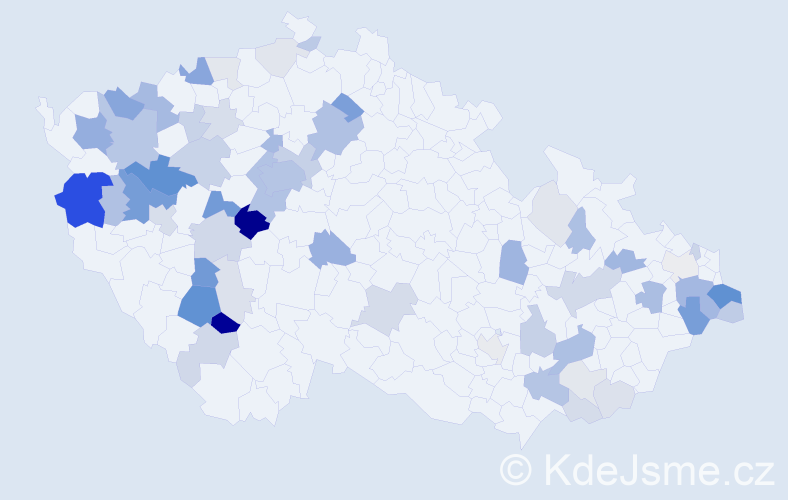 Příjmení: 'Plevková', počet výskytů 188 v celé ČR