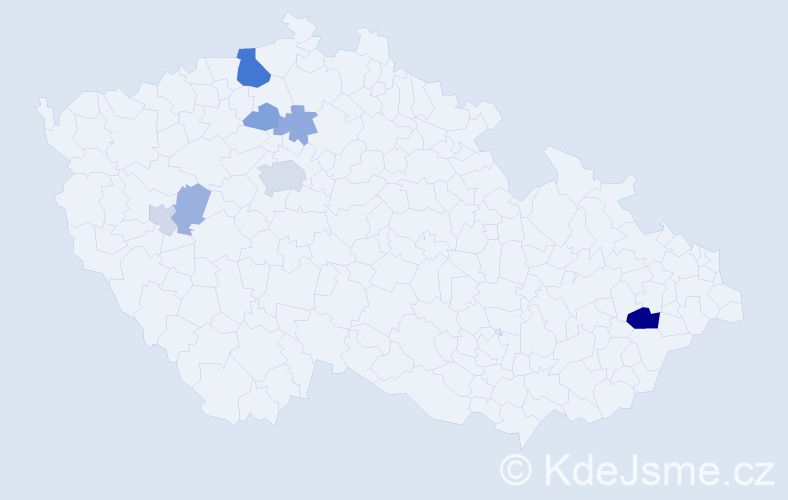 Příjmení: 'Stummer', počet výskytů 19 v celé ČR