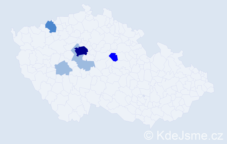 Příjmení: 'Plháčková', počet výskytů 12 v celé ČR
