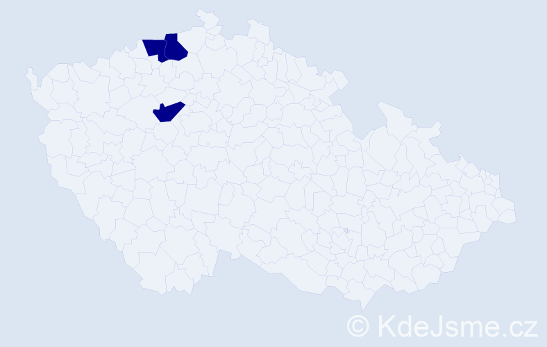 Příjmení: 'Tyrpak', počet výskytů 6 v celé ČR