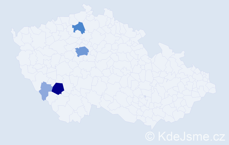 Příjmení: 'Domorázek', počet výskytů 12 v celé ČR