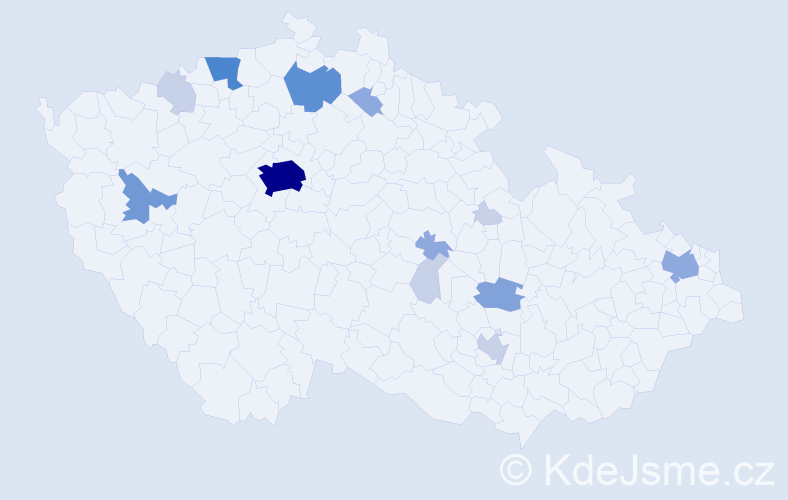 Příjmení: 'Seko', počet výskytů 40 v celé ČR