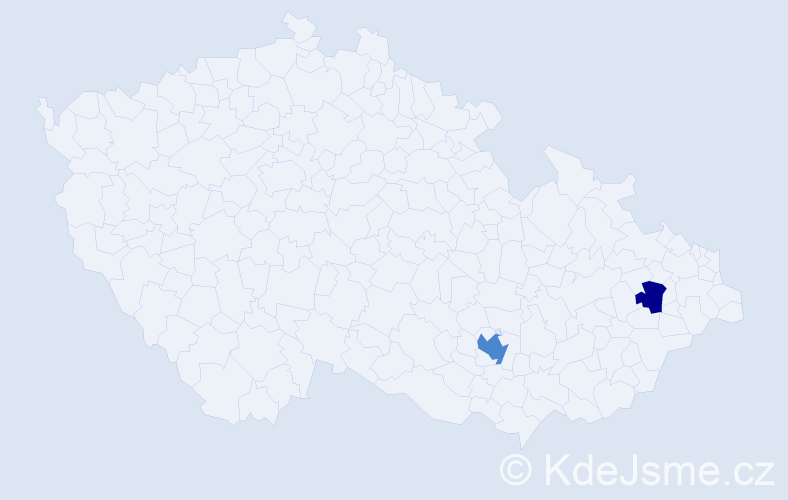 Příjmení: 'Perekopská', počet výskytů 4 v celé ČR