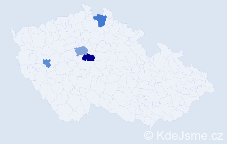Příjmení: 'Nimchuk', počet výskytů 6 v celé ČR