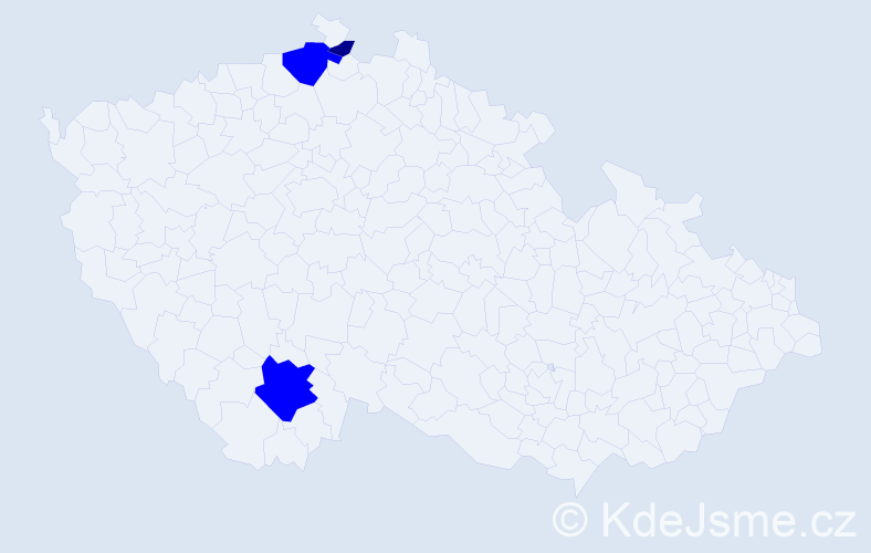 Příjmení: 'Burzal', počet výskytů 4 v celé ČR