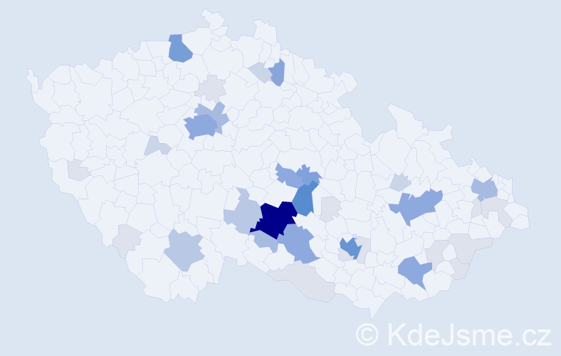 Příjmení: 'Mifka', počet výskytů 130 v celé ČR
