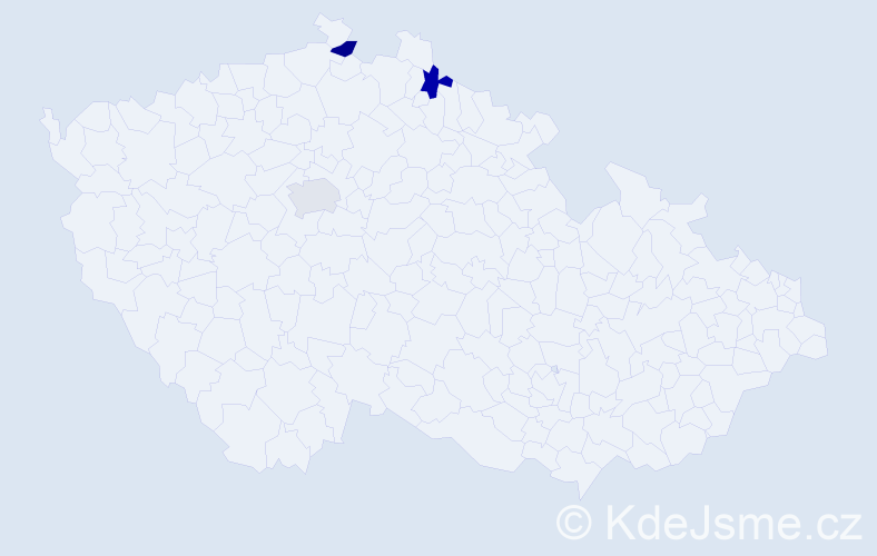 Příjmení: 'Zálepová', počet výskytů 6 v celé ČR