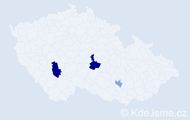 Příjmení: 'Vincensová', počet výskytů 6 v celé ČR