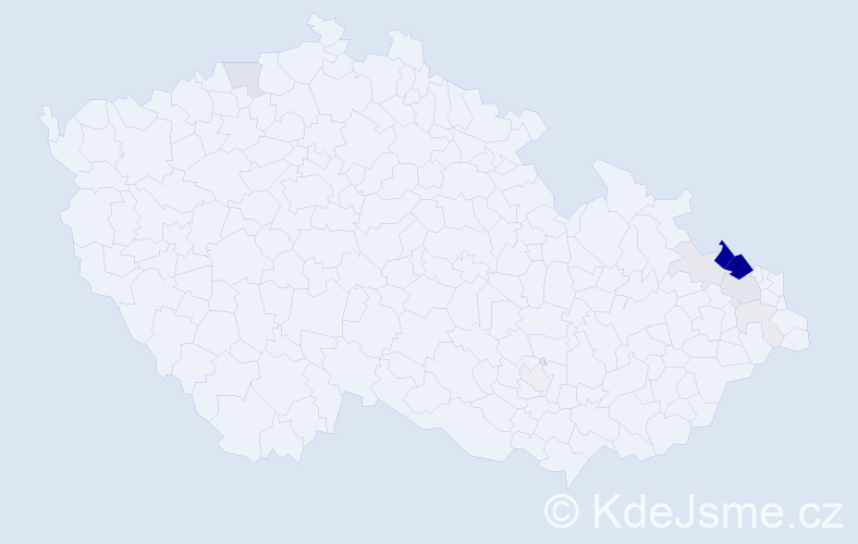 Příjmení: 'Thiemel', počet výskytů 43 v celé ČR