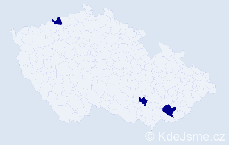 Příjmení: 'Záhonková', počet výskytů 3 v celé ČR
