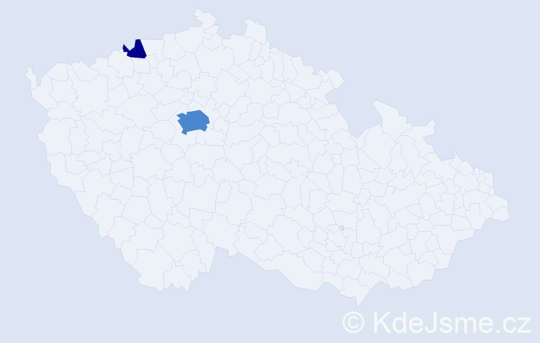 Příjmení: 'Gryner', počet výskytů 4 v celé ČR