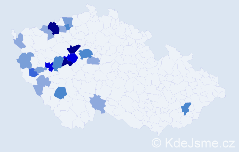 Příjmení: 'Elgrová', počet výskytů 64 v celé ČR