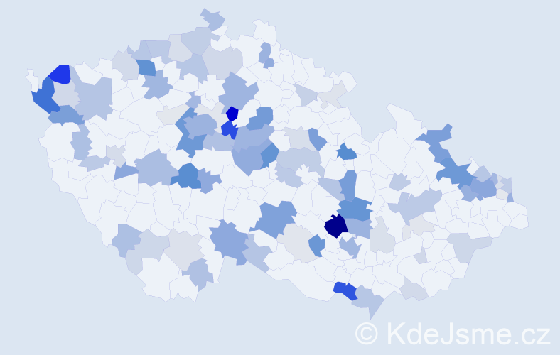 Příjmení: 'Schulz', počet výskytů 334 v celé ČR