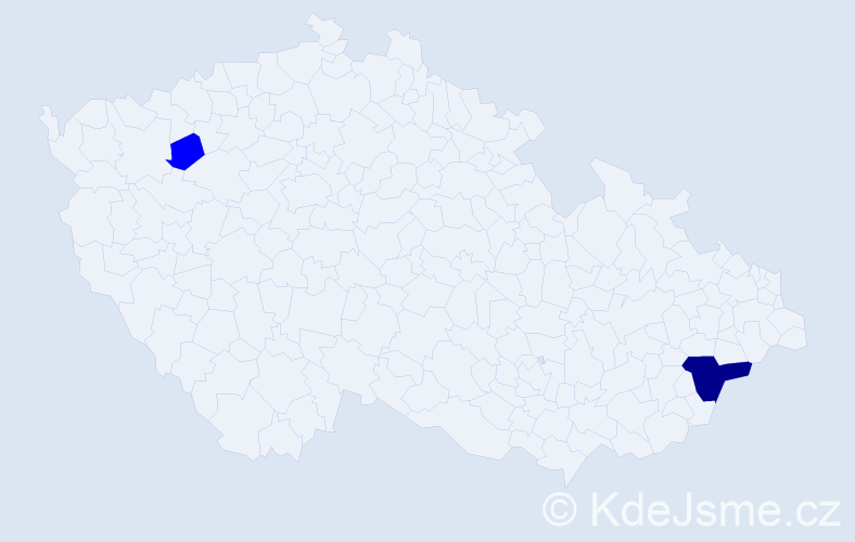 Příjmení: 'Nabbout', počet výskytů 3 v celé ČR