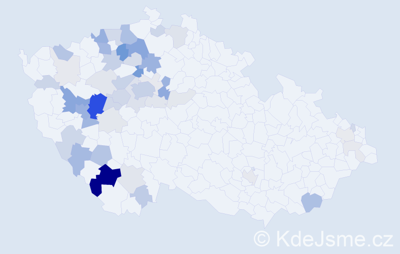 Příjmení: 'Sedlecká', počet výskytů 175 v celé ČR