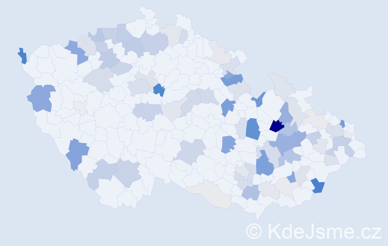 Příjmení: 'Mišáková', počet výskytů 243 v celé ČR
