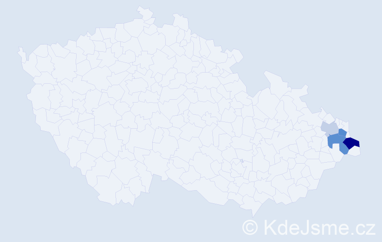 Příjmení: 'Kwapulinská', počet výskytů 8 v celé ČR