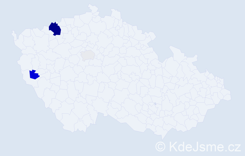 Příjmení: 'Thumsová', počet výskytů 8 v celé ČR