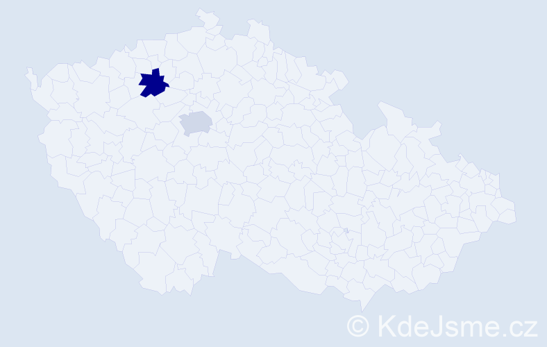 Příjmení: 'Kallach', počet výskytů 2 v celé ČR