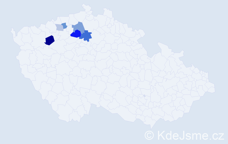 Příjmení: 'Gramskopf', počet výskytů 12 v celé ČR