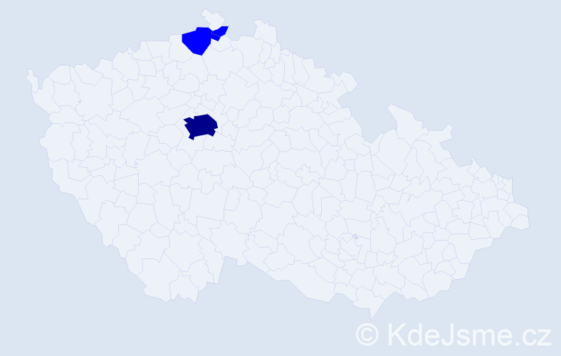 Příjmení: 'Rohde', počet výskytů 7 v celé ČR