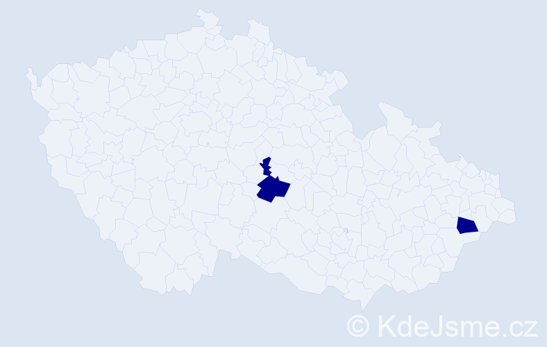 Příjmení: 'Boldoo', počet výskytů 2 v celé ČR