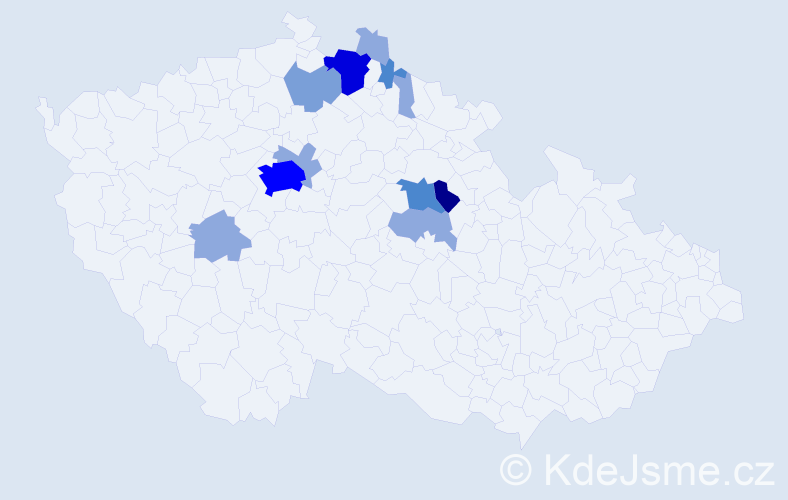 Příjmení: 'Fidrhelová', počet výskytů 31 v celé ČR