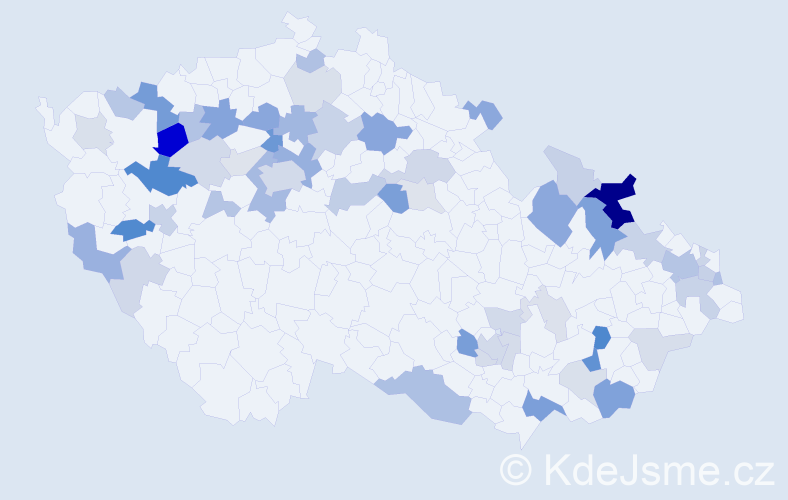 Příjmení: 'Repka', počet výskytů 136 v celé ČR