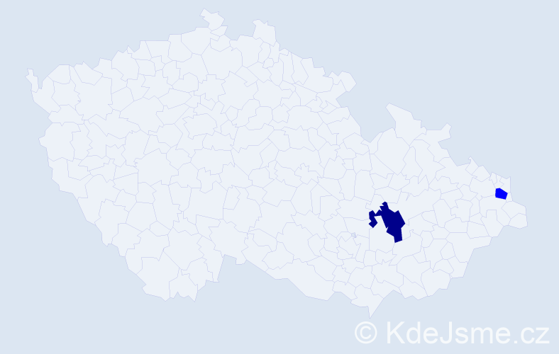 Příjmení: 'Chatrnúch', počet výskytů 3 v celé ČR