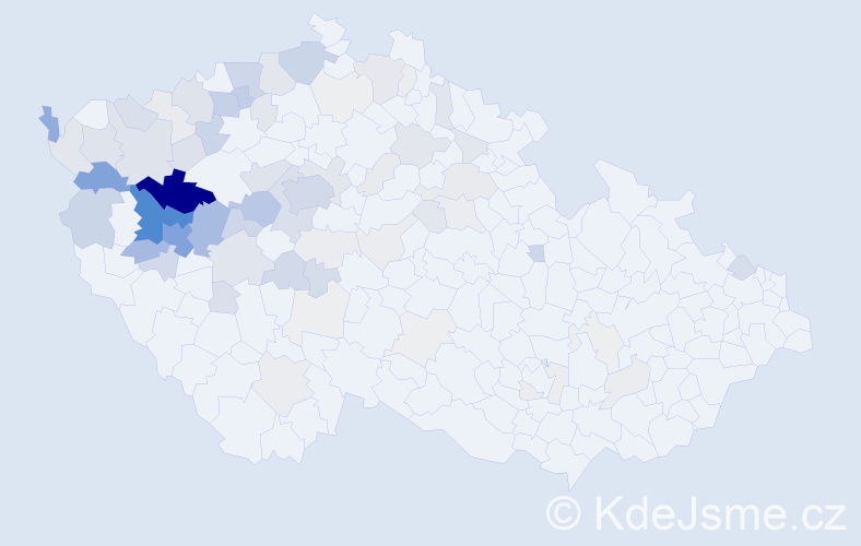 Příjmení: 'Kroftová', počet výskytů 329 v celé ČR