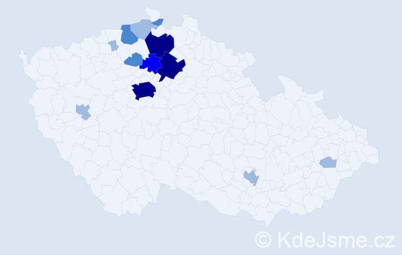Příjmení: 'Cedrychová', počet výskytů 26 v celé ČR