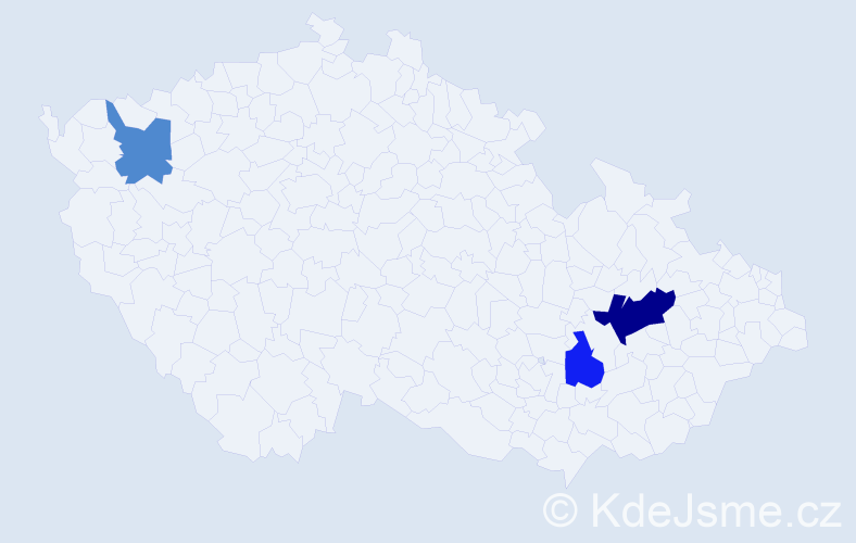 Příjmení: 'Radkova', počet výskytů 5 v celé ČR