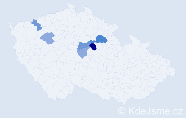 Příjmení: 'Neprášková', počet výskytů 15 v celé ČR