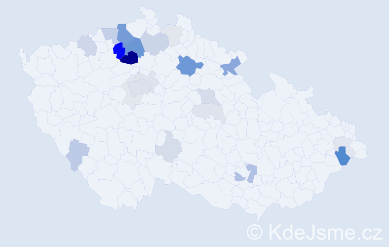 Příjmení: 'Krpeš', počet výskytů 83 v celé ČR