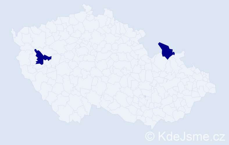 Příjmení: 'Adamidis', počet výskytů 2 v celé ČR