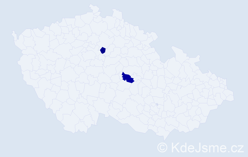 Příjmení: 'Koshlyak', počet výskytů 2 v celé ČR