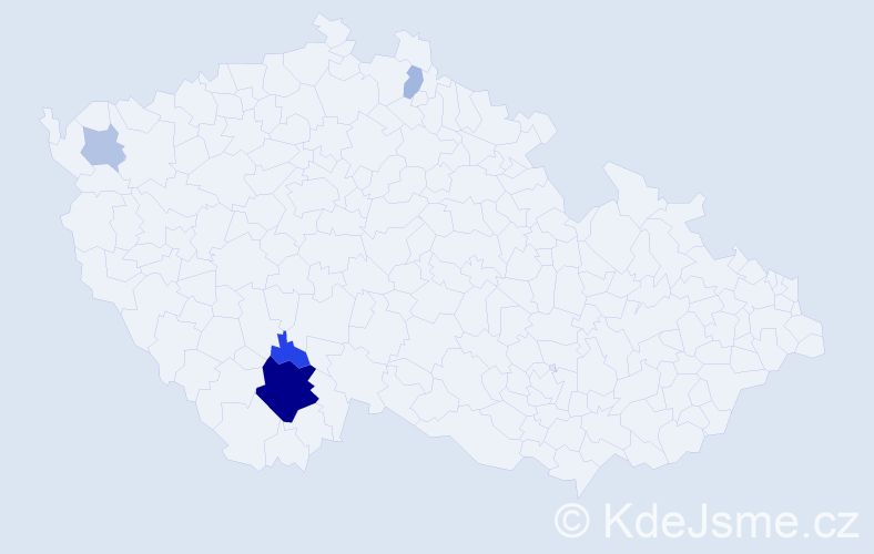 Příjmení: 'Milisdörfer', počet výskytů 15 v celé ČR